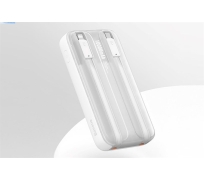 Pin dự phòng Baseus 10.000mAh sạc nhanh 22,5W liền 2 cáp - PPMD10 (C + L)