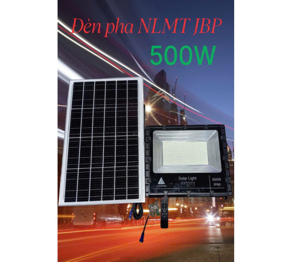ĐÈN PHA NĂNG LƯỢNG MẶT TRỜI MÃ JBP - 500W