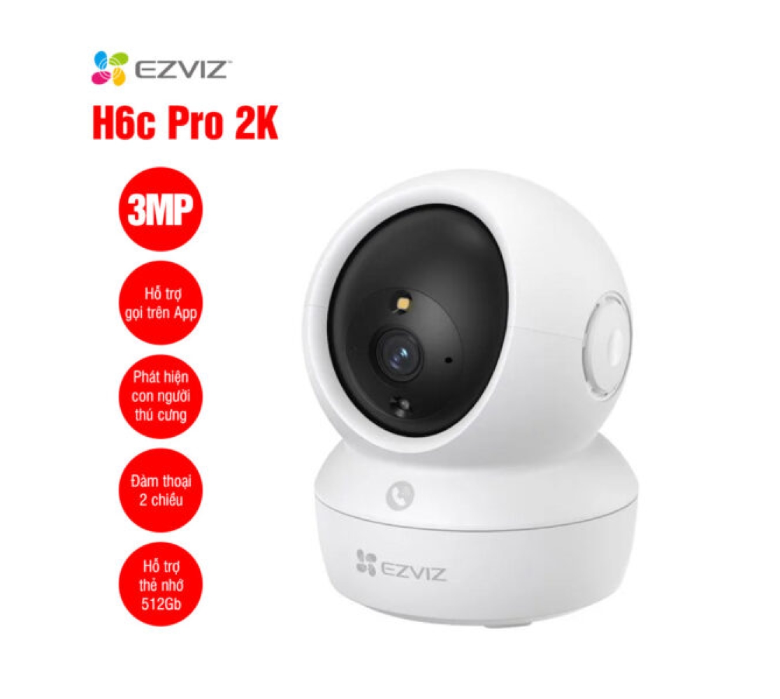 Camera WiFi quay quét EZVIZ H6c Pro 2K 3MP