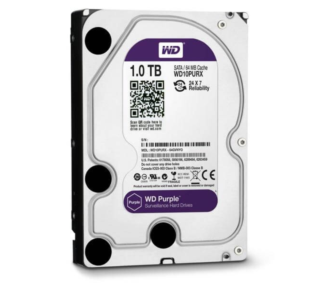 Ổ CỨNG HDD 1T WD TÍM CHUYỂN DỤNG DÙNG CHO CAMERA - HỆ THỐNG GIÁM SÁT