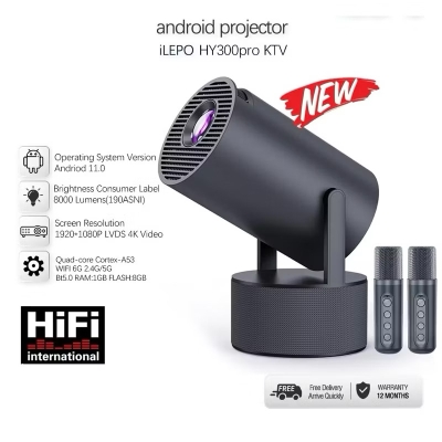 Máy Chiếu Android iLEPO HY300 Pro KTV – Giải Trí Đỉnh Cao Tại Nhà